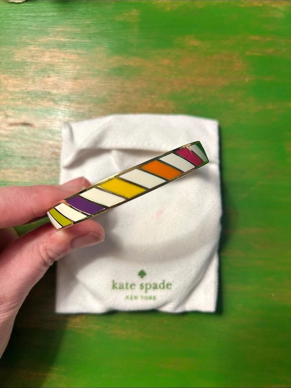 kate spade new york Multicolor Geometric Bangle Like New